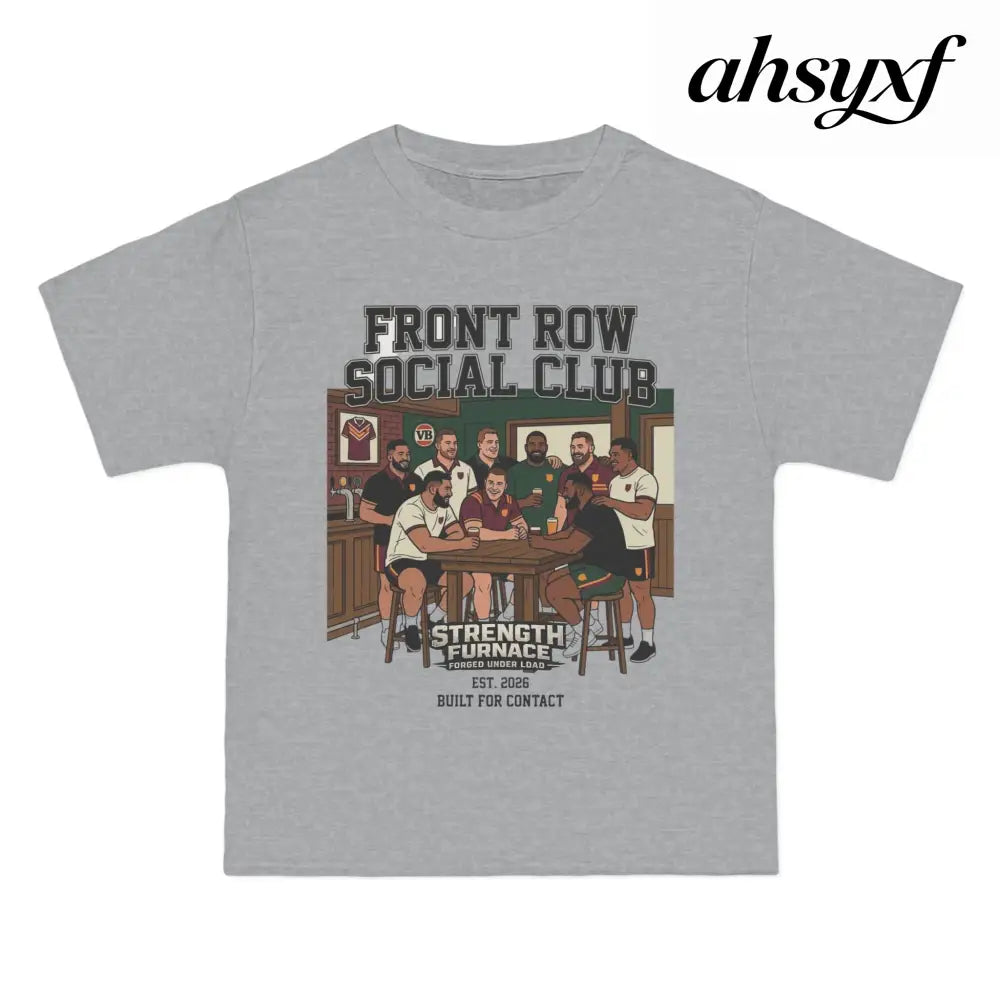 Front Row Social Club T-Shirt, Vintage Rowers Club Graphic Tee - T-Shirt