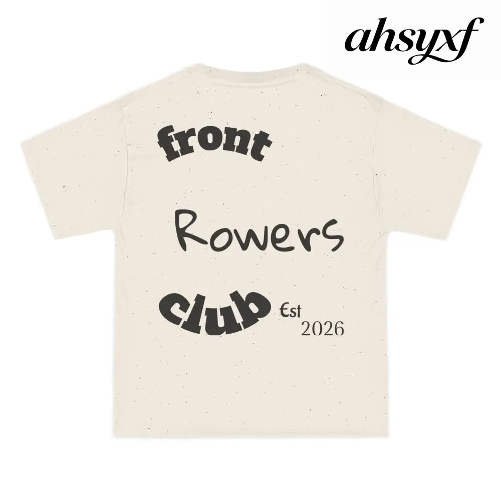 Front Row Social Club T-Shirt, Vintage Rowers Club Graphic Tee - T-Shirt