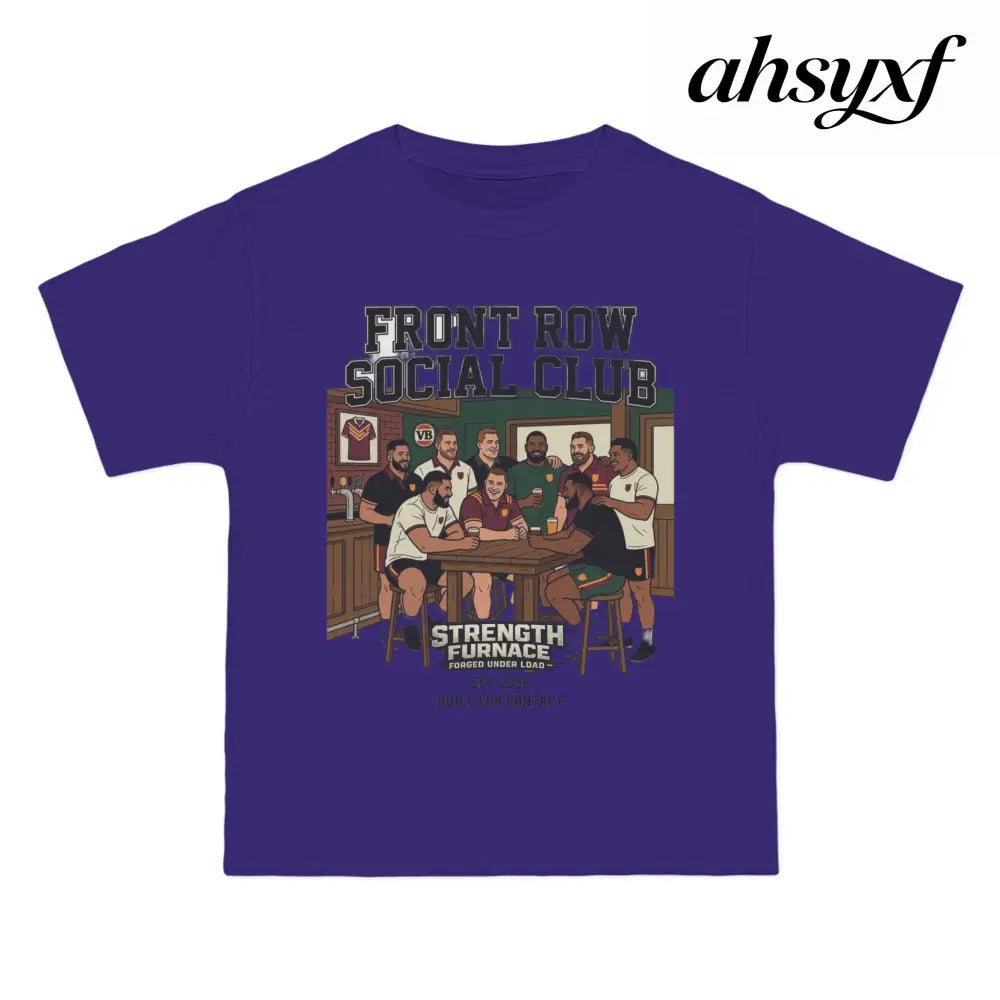 Front Row Social Club T-Shirt, Vintage Rowers Club Graphic Tee - T-Shirt