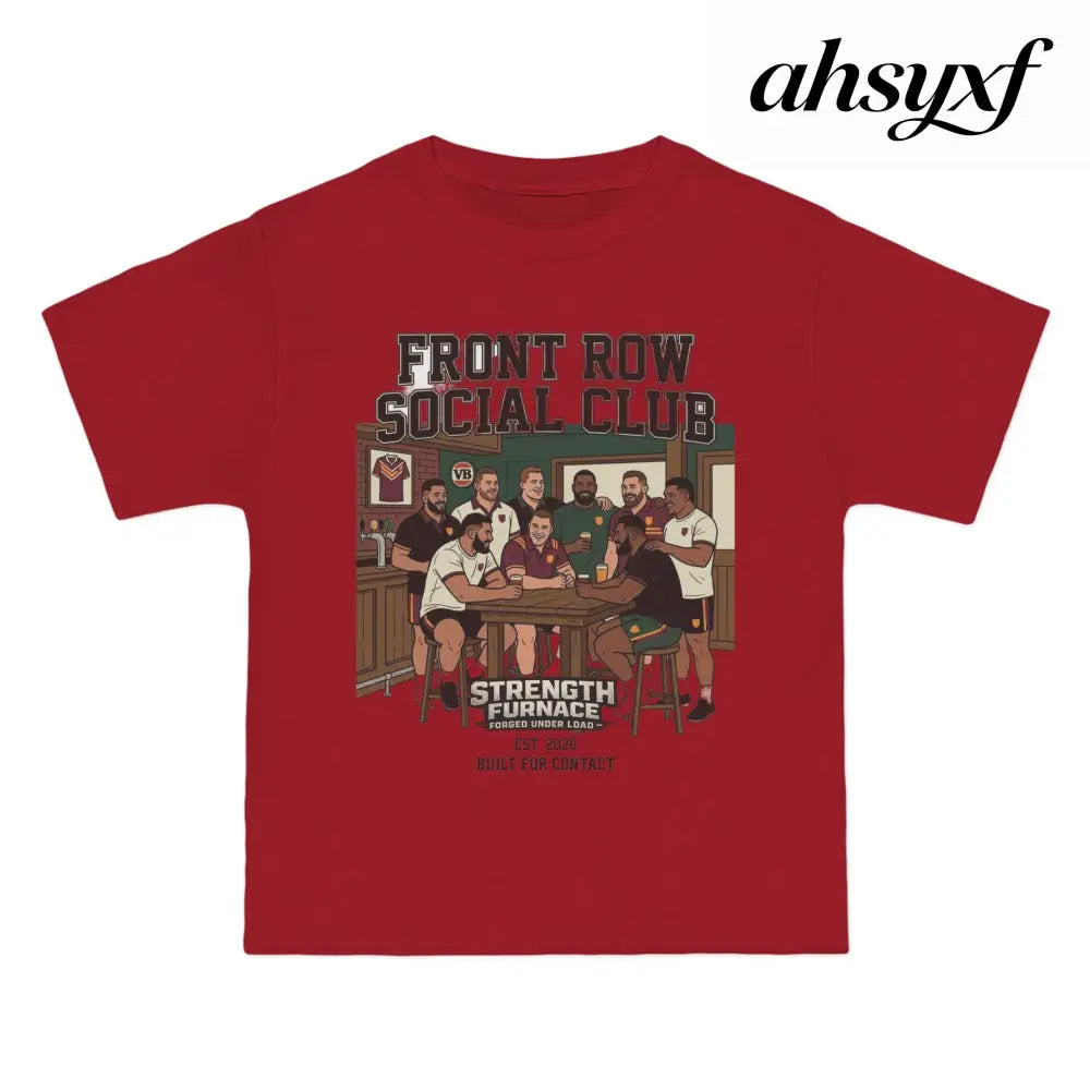 Front Row Social Club T-Shirt, Vintage Rowers Club Graphic Tee - T-Shirt