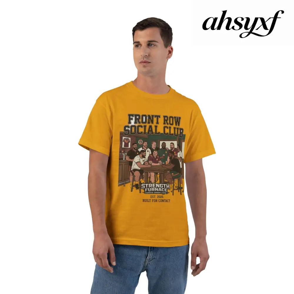 Front Row Social Club T-Shirt, Vintage Rowers Club Graphic Tee - T-Shirt