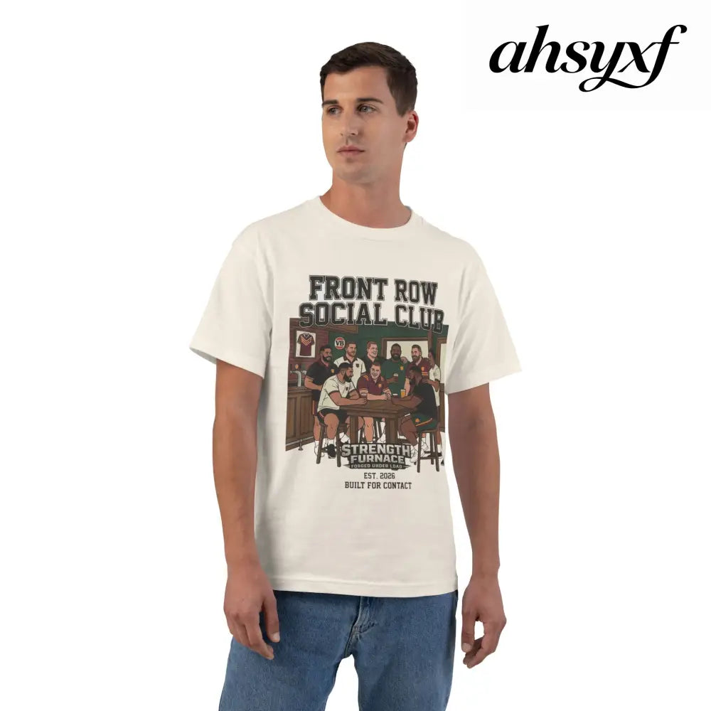 Front Row Social Club T-Shirt, Vintage Rowers Club Graphic Tee - T-Shirt