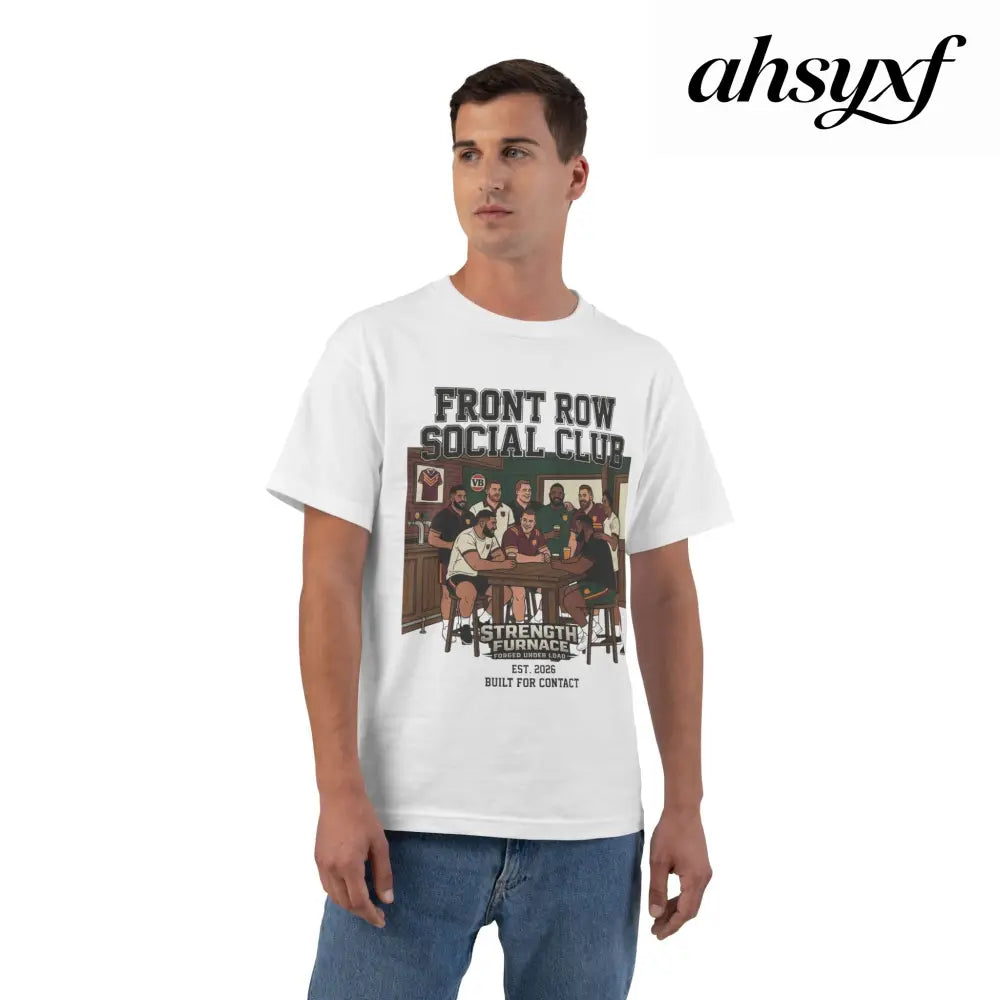 Front Row Social Club T-Shirt, Vintage Rowers Club Graphic Tee - T-Shirt
