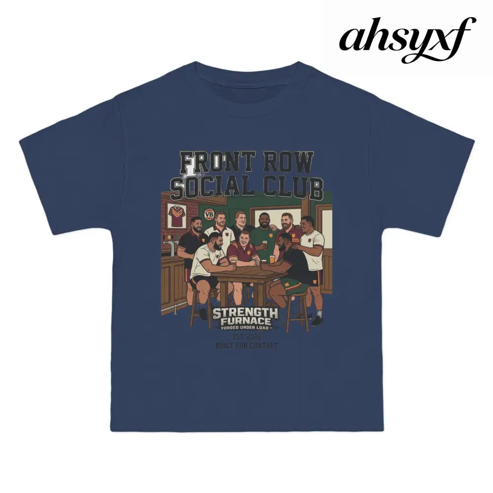 Front Row Social Club T-Shirt, Vintage Rowers Club Graphic Tee - T-Shirt