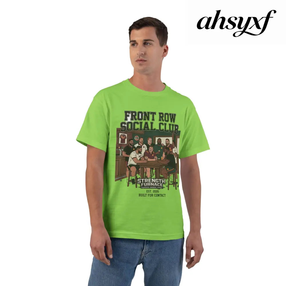 Front Row Social Club T-Shirt, Vintage Rowers Club Graphic Tee - T-Shirt