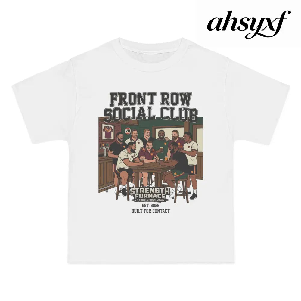 Front Row Social Club T-Shirt, Vintage Rowers Club Graphic Tee - T-Shirt