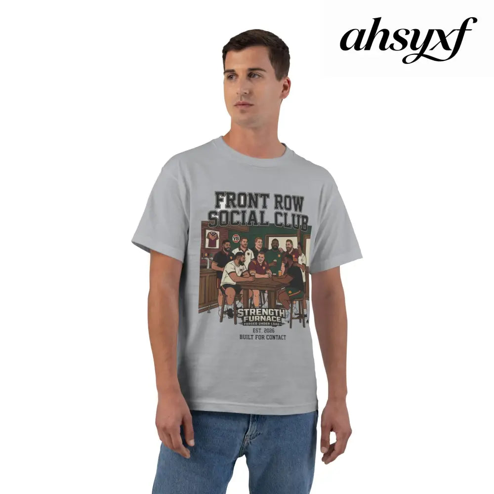 Front Row Social Club T-Shirt, Vintage Rowers Club Graphic Tee - T-Shirt