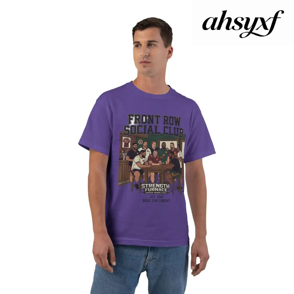 Front Row Social Club T-Shirt, Vintage Rowers Club Graphic Tee - T-Shirt