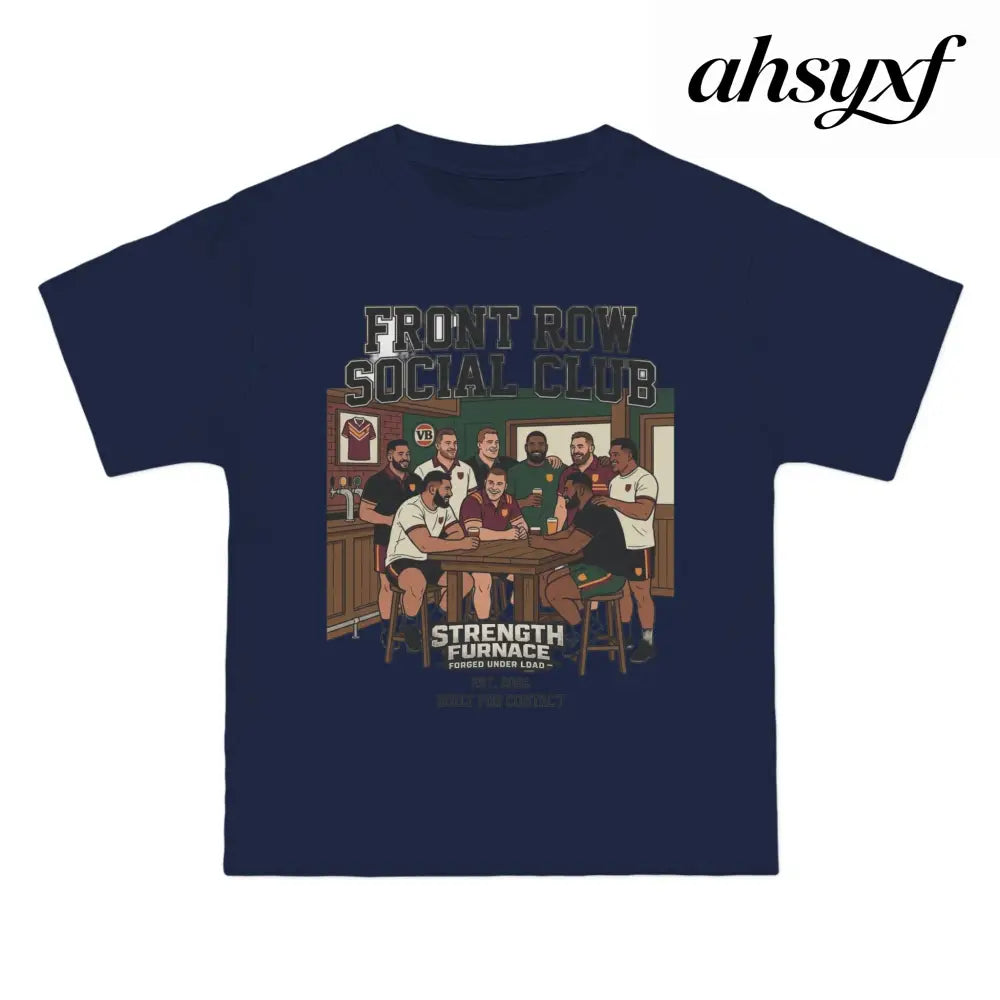 Front Row Social Club T-Shirt, Vintage Rowers Club Graphic Tee - T-Shirt