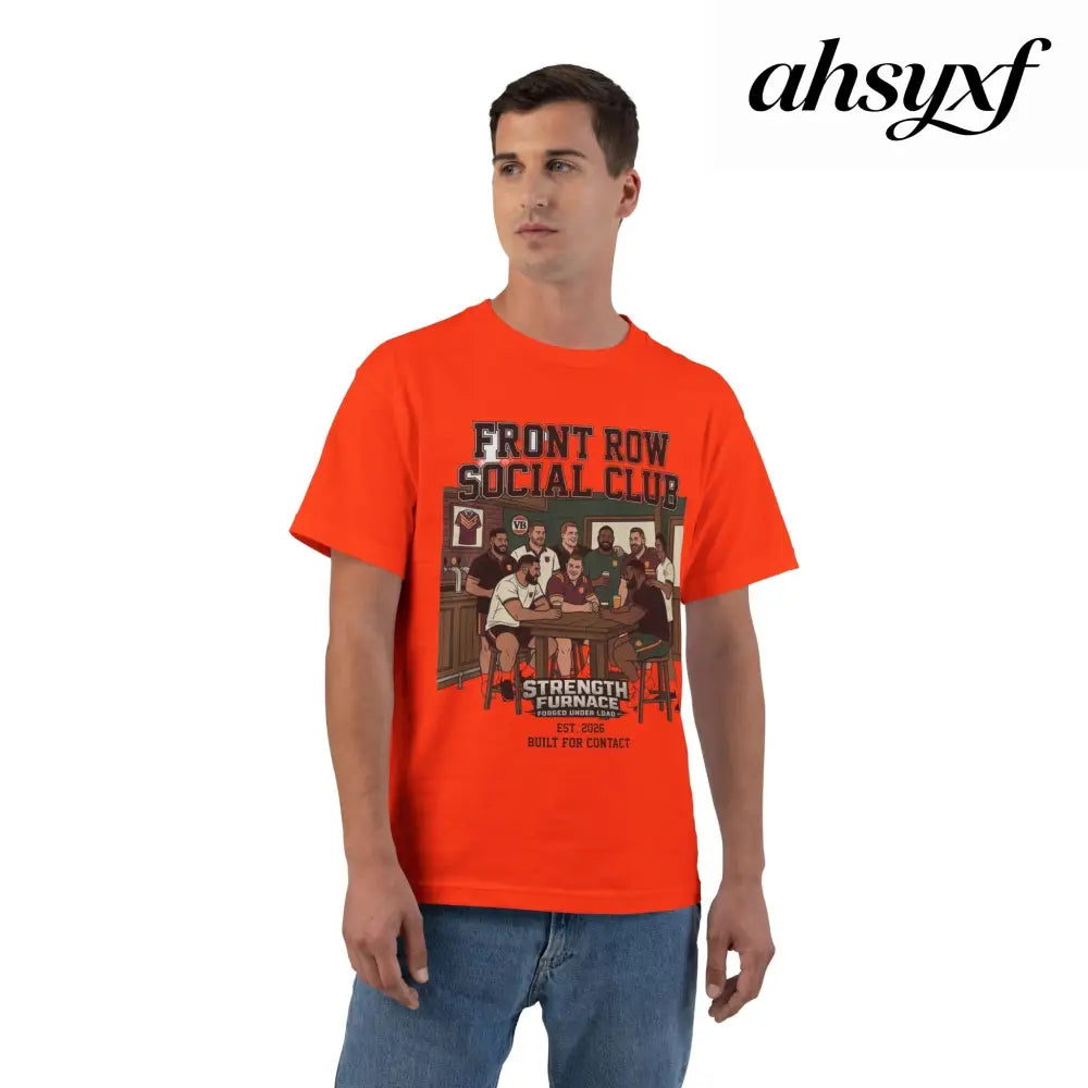 Front Row Social Club T-Shirt, Vintage Rowers Club Graphic Tee - T-Shirt