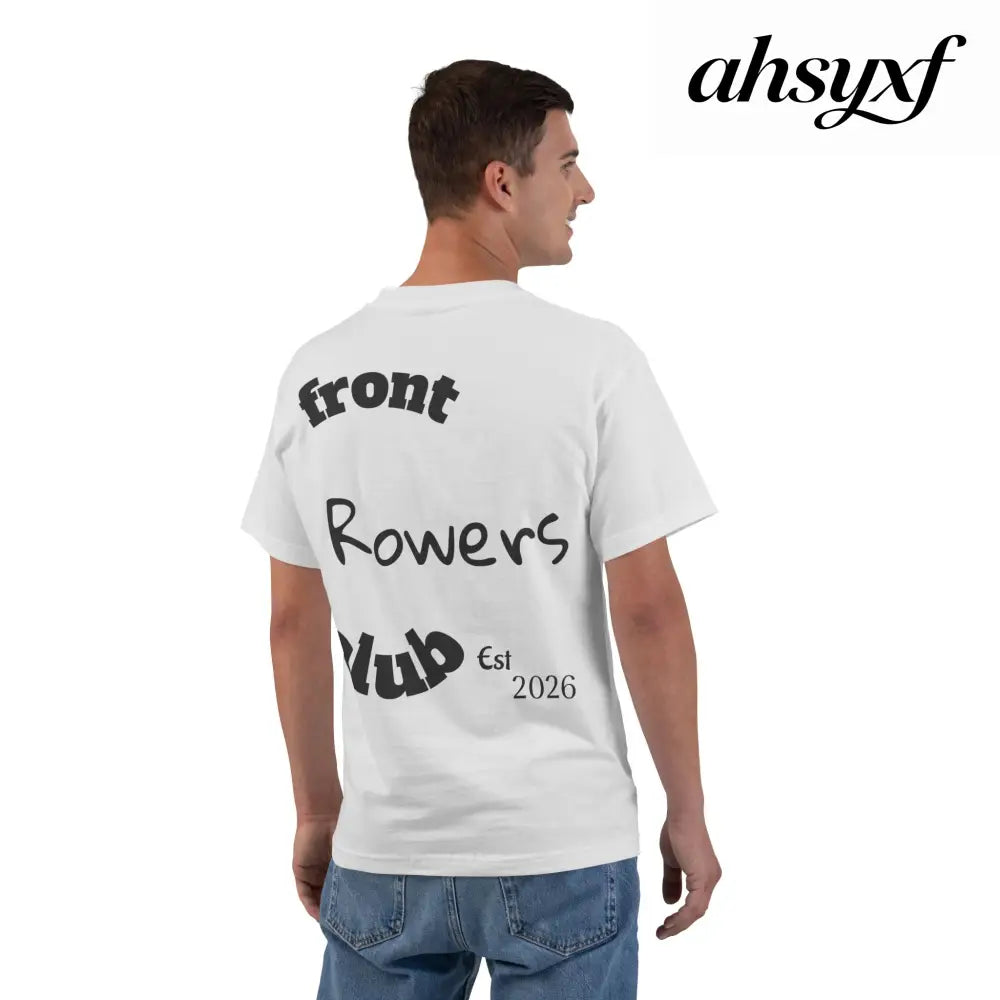 Front Row Social Club T-Shirt, Vintage Rowers Club Graphic Tee - Ash / S - T-Shirt