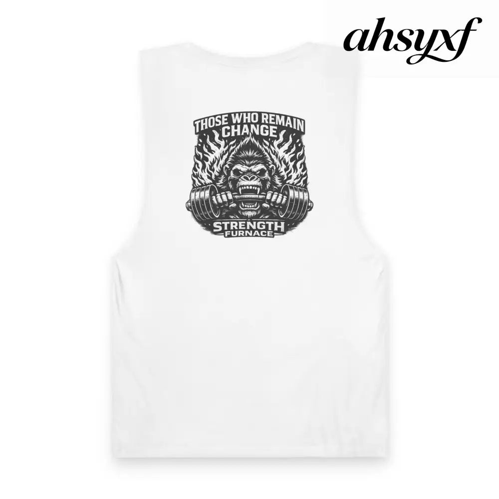 Furnace Tee (monochrome graphic) - MUSCLE TEE