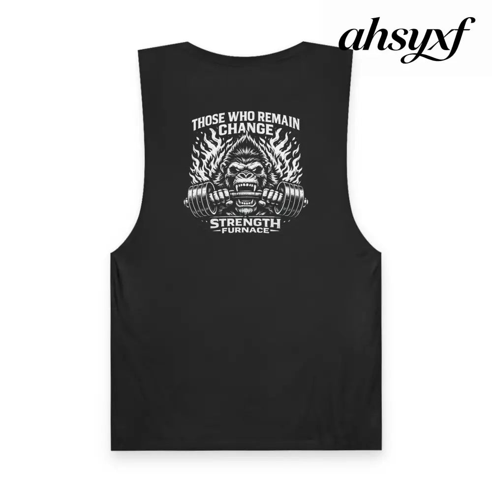 Furnace Tee (monochrome graphic) - MUSCLE TEE