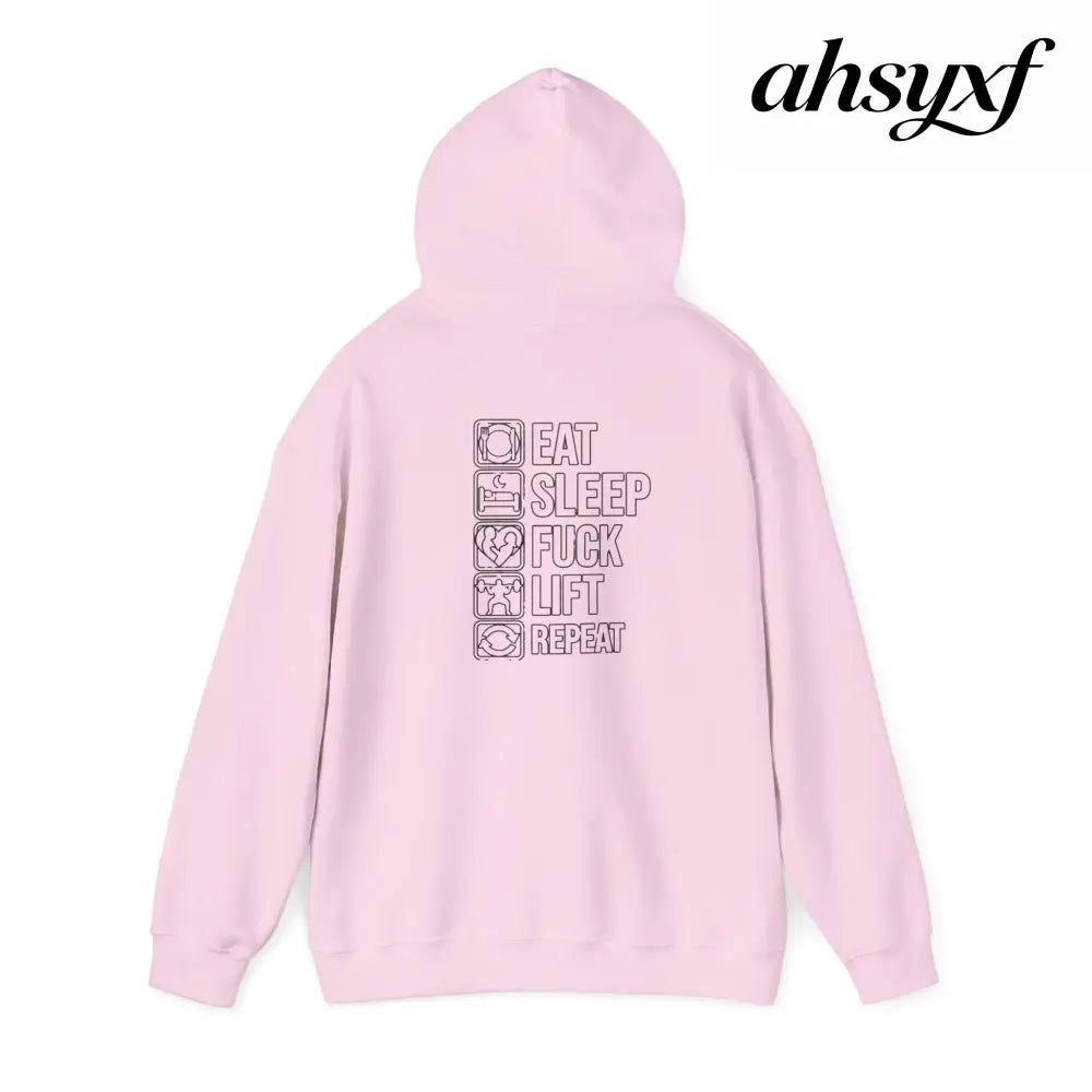 Gym Hoodie - ’Eat Sleep F*** Lift Repeat’ Strength Training Hoodie - Hoodie