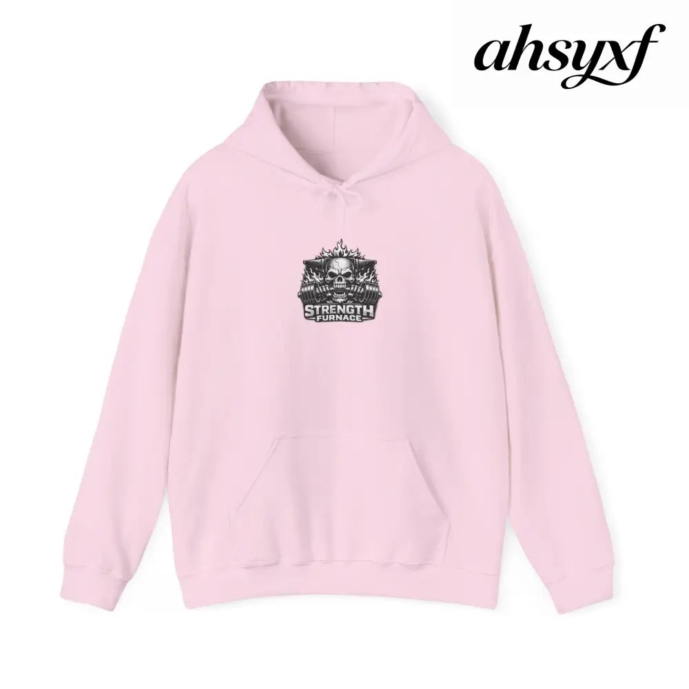 Gym Hoodie - ’Eat Sleep F*** Lift Repeat’ Strength Training Hoodie - S / Light Pink - Hoodie