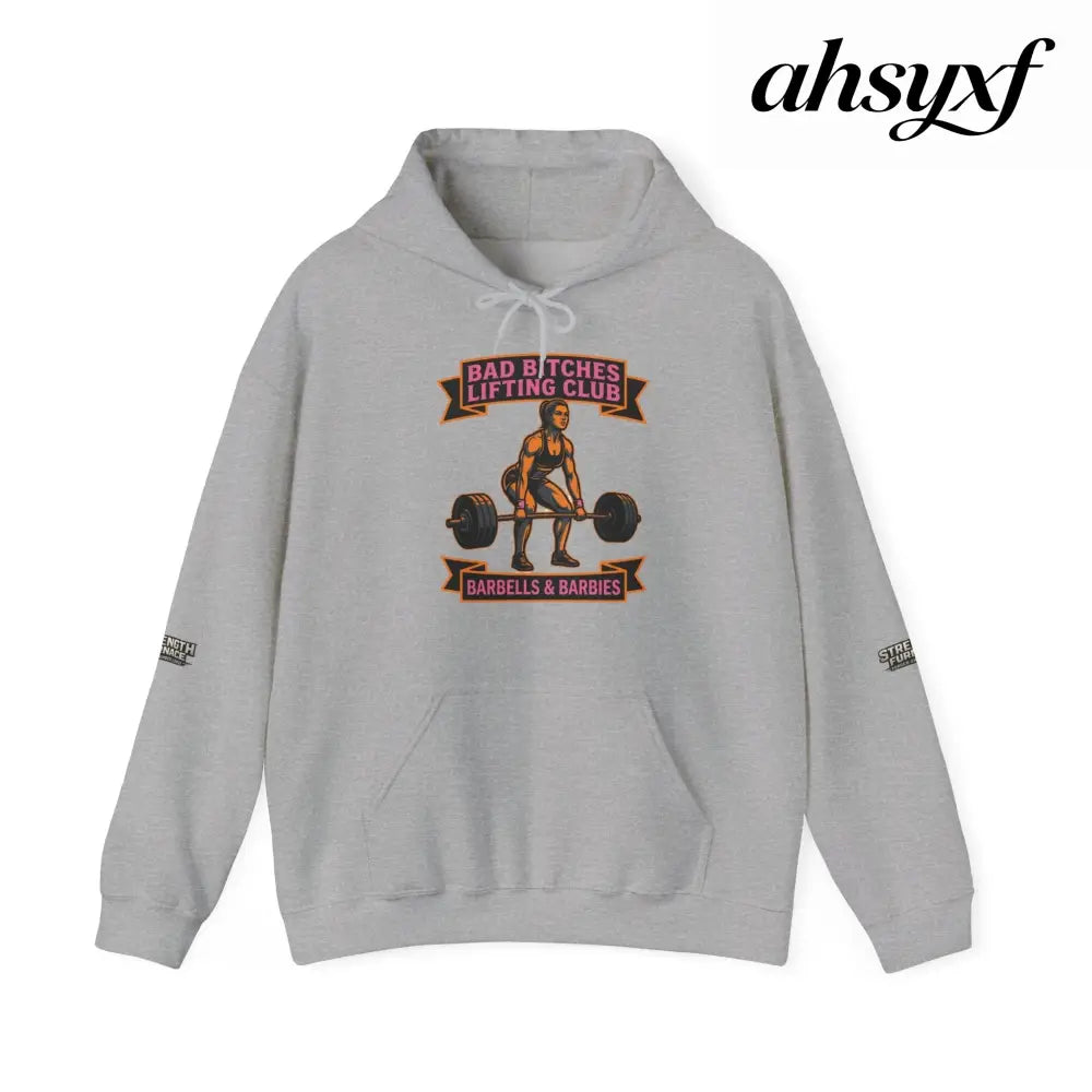 Hoodie, Bad Bitches Lifting Club “Deadlifts & Daiquiris” Weightlifting Hoodie - Hoodie