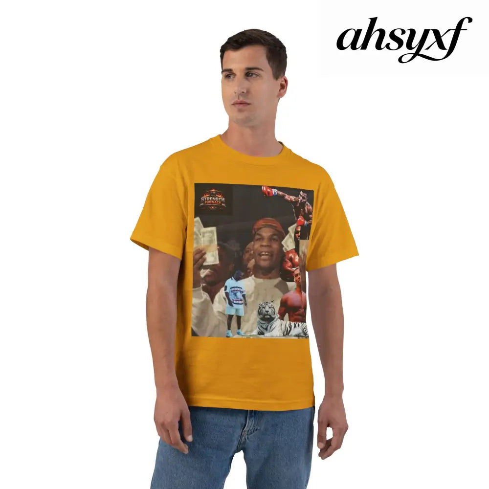 Iron Mike | King of the Jungle - Oversized Tee - Gold / S - T-Shirt