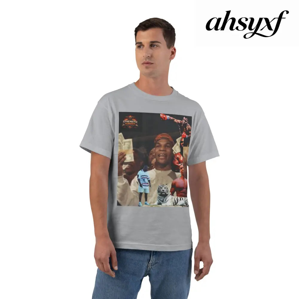 Iron Mike | King of the Jungle - Oversized Tee - Light Steel / S - T-Shirt