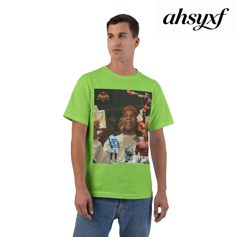 Iron Mike | King of the Jungle - Oversized Tee - Lime / S - T-Shirt