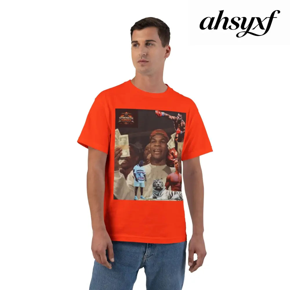 Iron Mike | King of the Jungle - Oversized Tee - Orange / S - T-Shirt