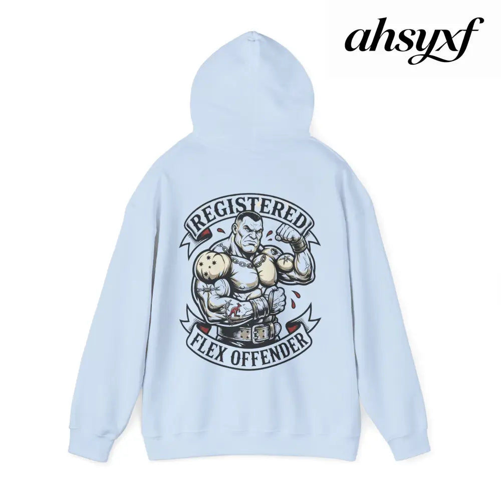 Registered Flex Offender Hoodie, Strength Furnace Gym Pullover - Hoodie