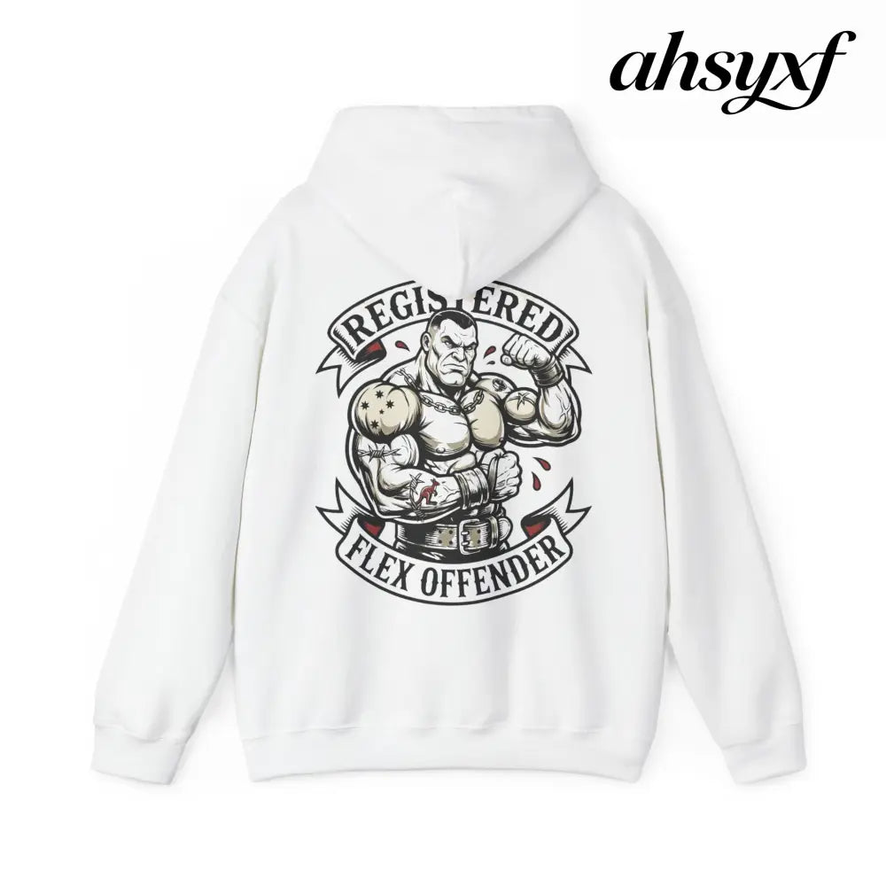Registered Flex Offender Hoodie, Strength Furnace Gym Pullover - Hoodie