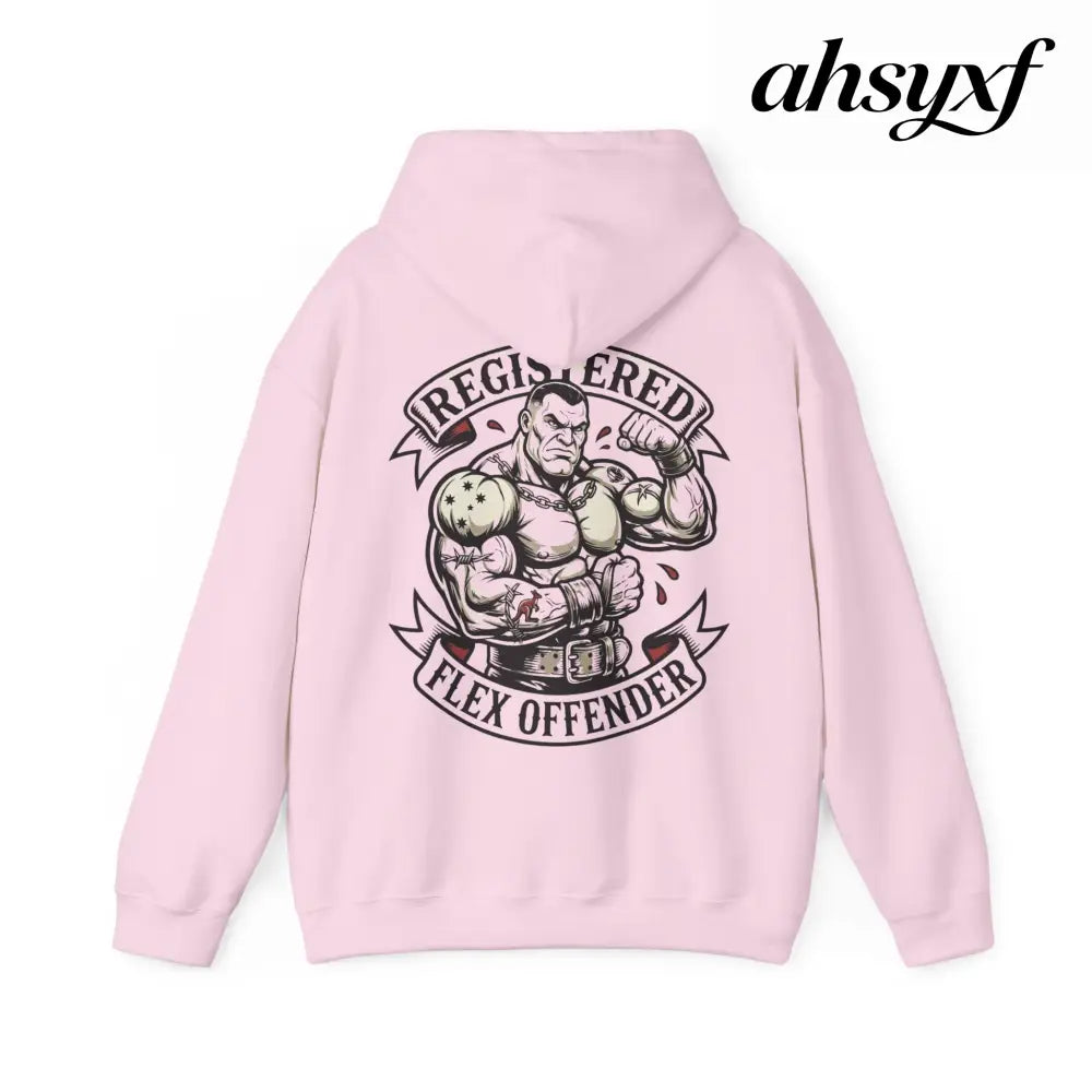 Registered Flex Offender Hoodie, Strength Furnace Gym Pullover - Hoodie