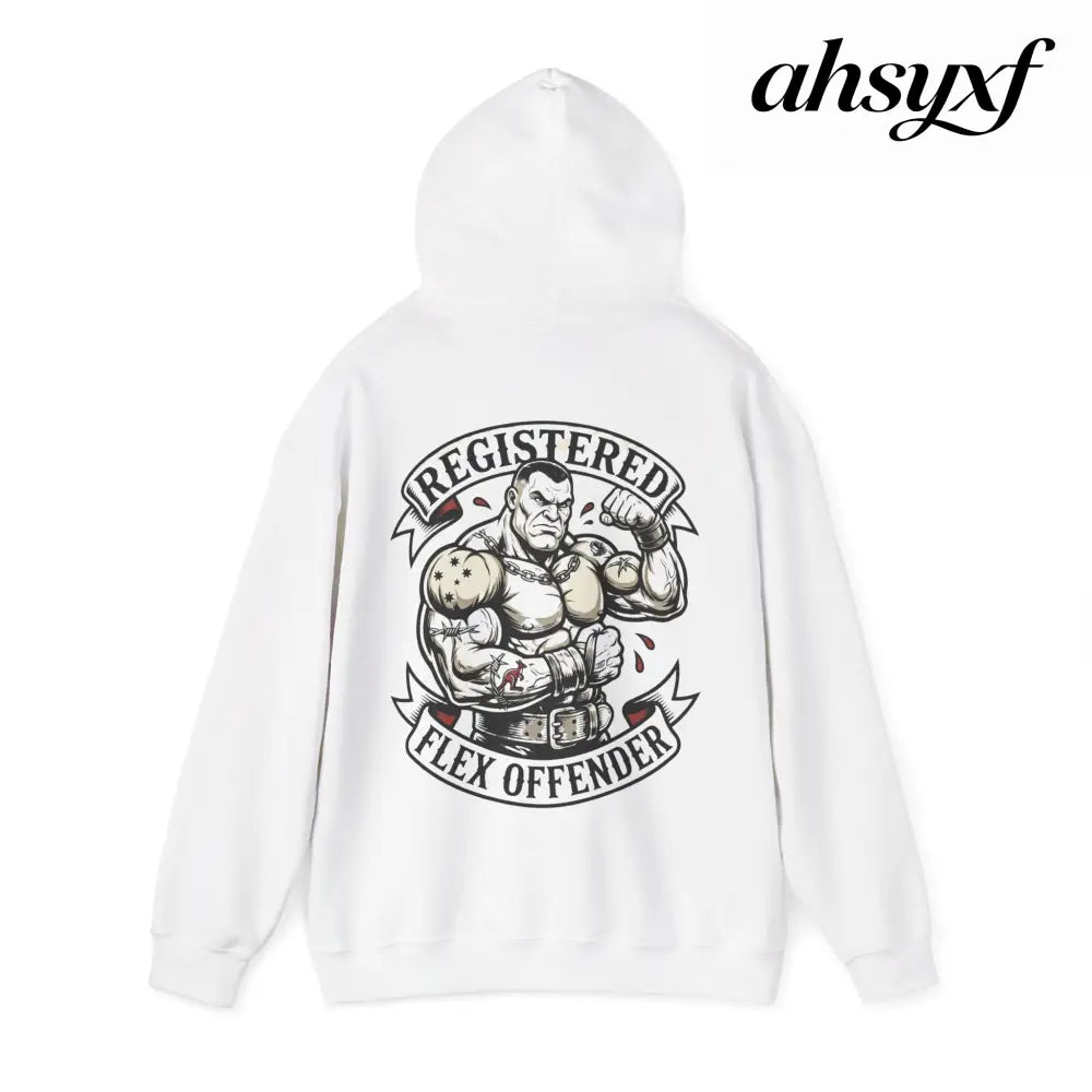 Registered Flex Offender Hoodie, Strength Furnace Gym Pullover - Hoodie