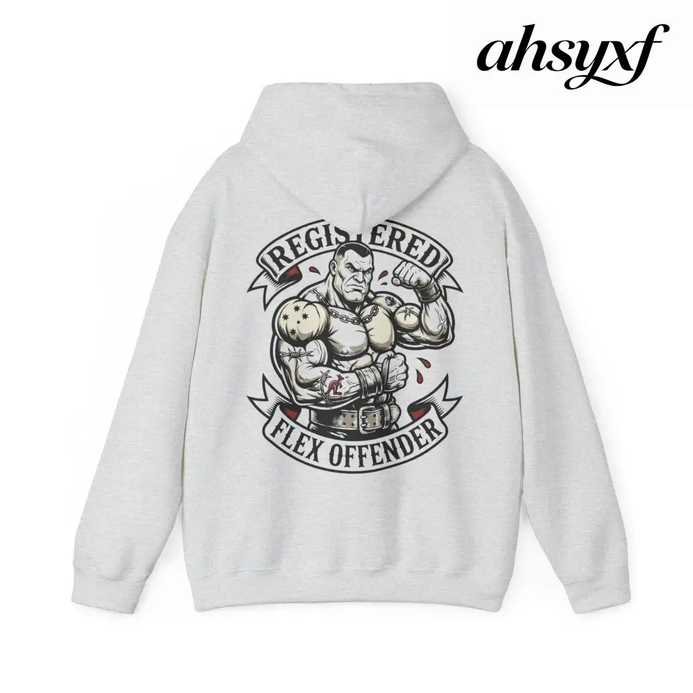 Registered Flex Offender Hoodie, Strength Furnace Gym Pullover - Hoodie