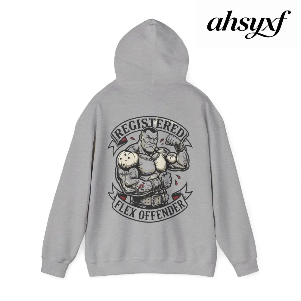 Registered Flex Offender Hoodie, Strength Furnace Gym Pullover - Hoodie