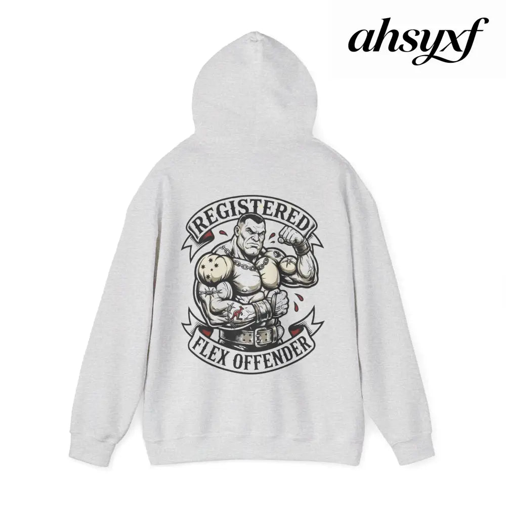 Registered Flex Offender Hoodie, Strength Furnace Gym Pullover - Hoodie