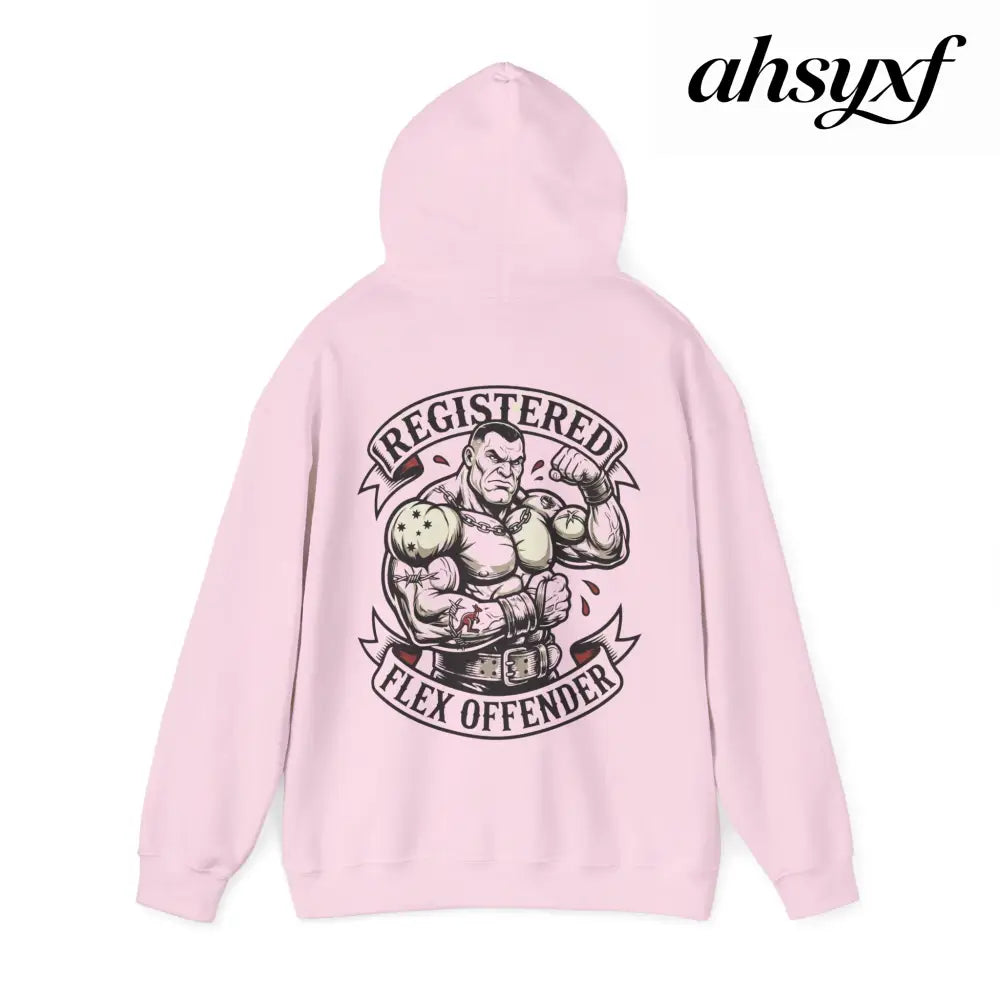 Registered Flex Offender Hoodie, Strength Furnace Gym Pullover - Hoodie
