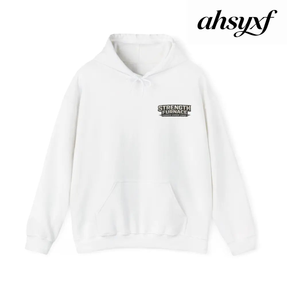 Registered Flex Offender Hoodie, Strength Furnace Gym Pullover - White / S - Hoodie