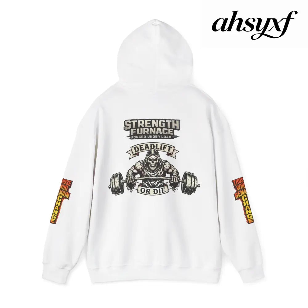 Strength Furnace Deadlift Hoodie, ’Deadlift or Die’ Weightlifting Gym Sweatshirt - Hoodie