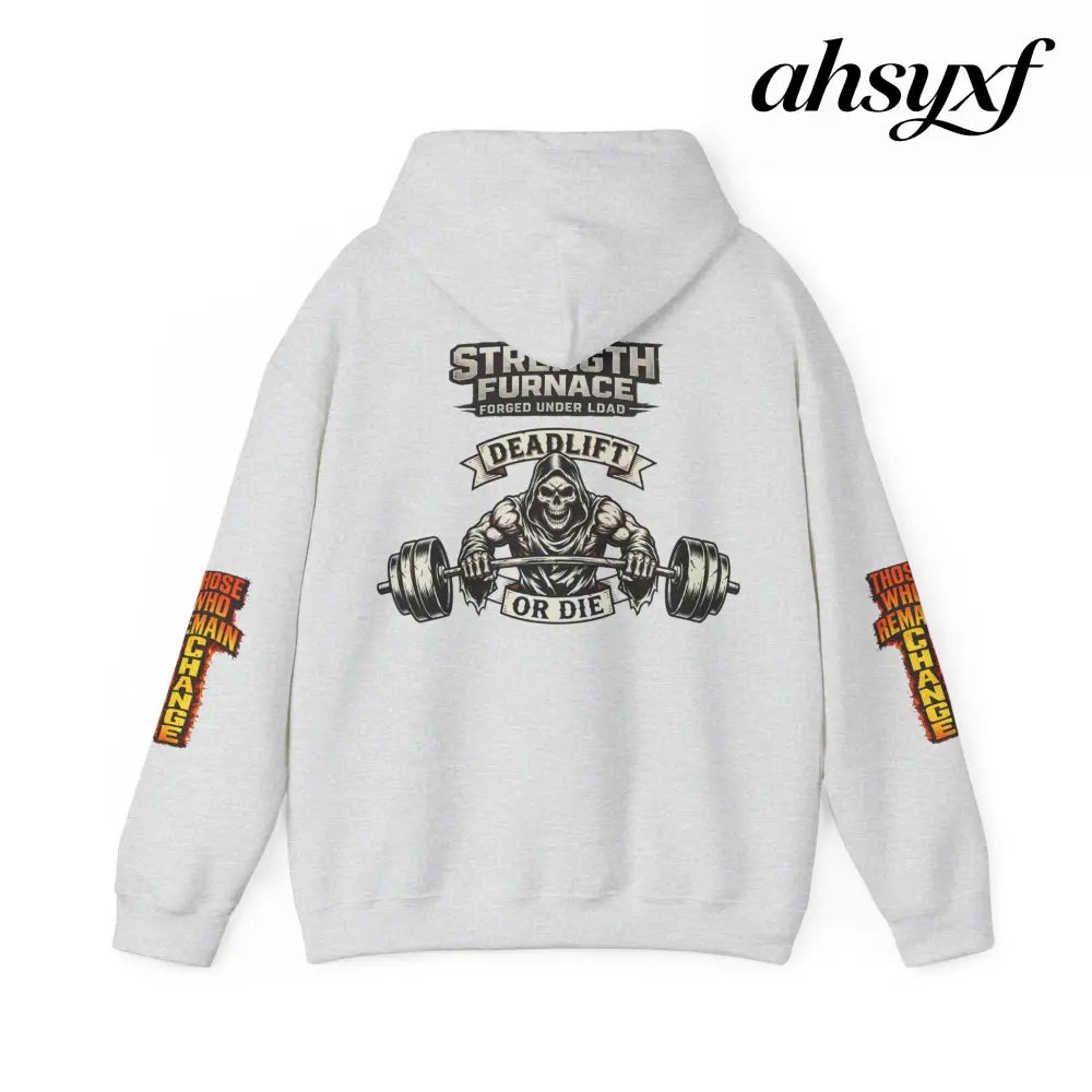 Strength Furnace Deadlift Hoodie, ’Deadlift or Die’ Weightlifting Gym Sweatshirt - Hoodie