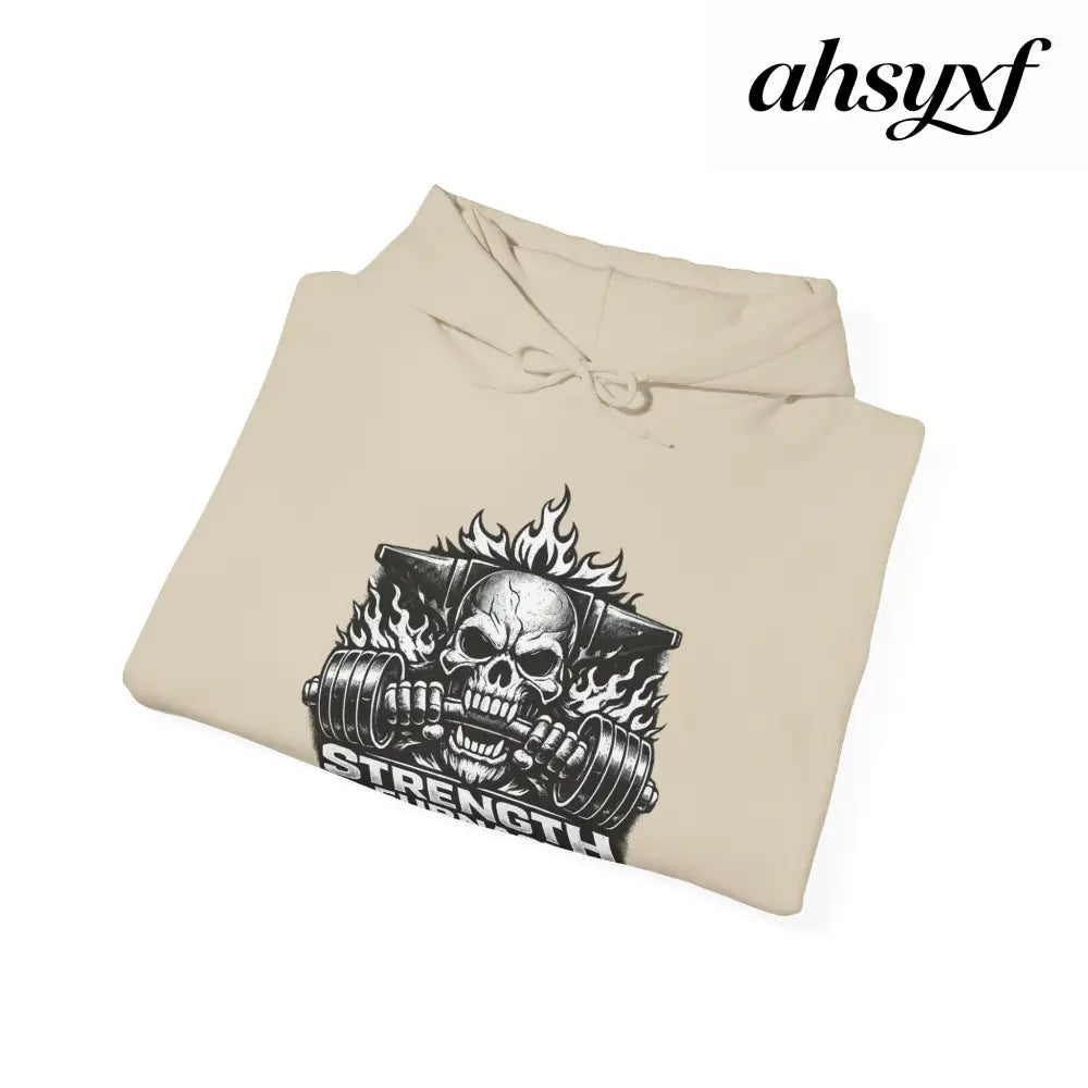 Strength Furnace Deadlift Hoodie, ’Deadlift or Die’ Weightlifting Gym Sweatshirt - Hoodie