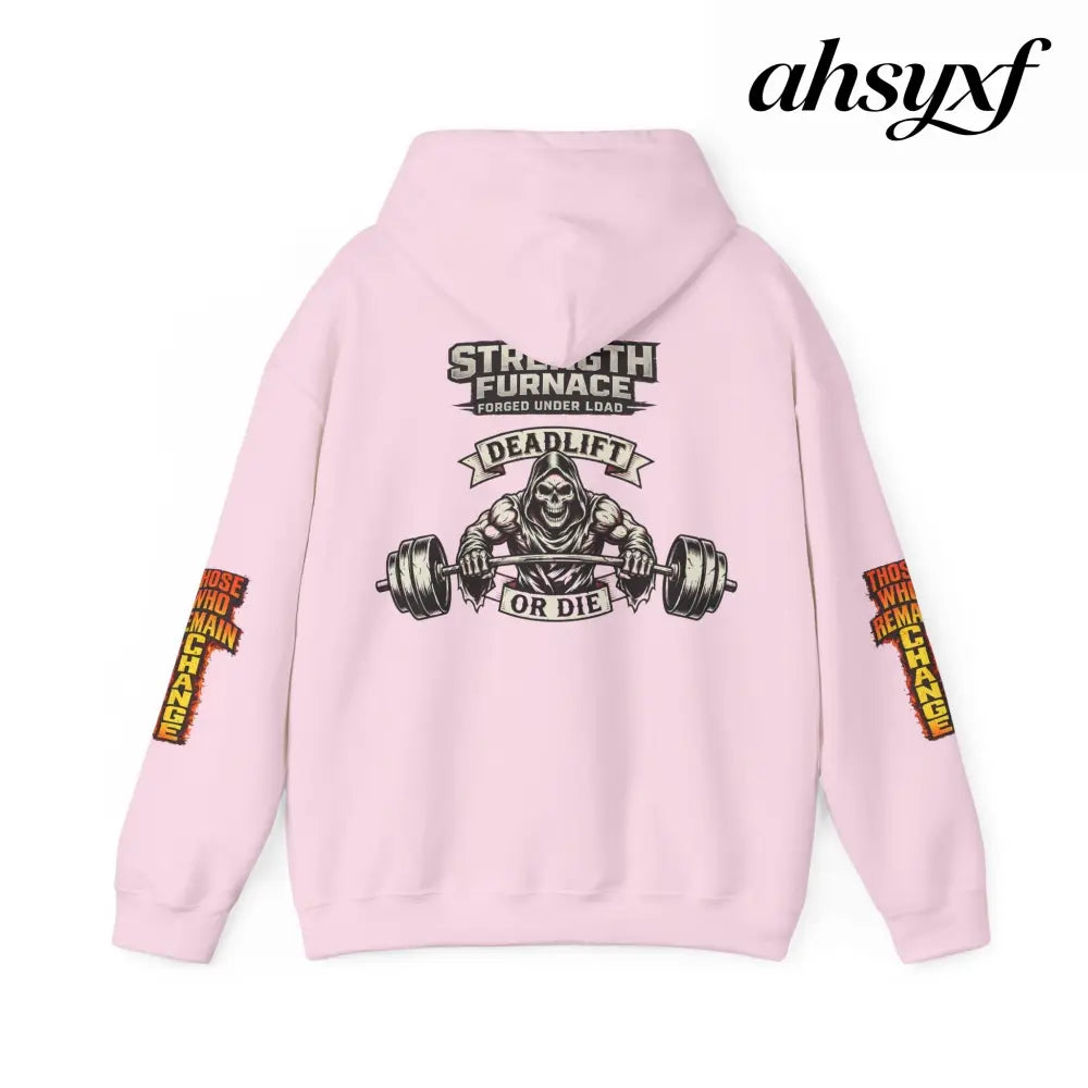 Strength Furnace Deadlift Hoodie, ’Deadlift or Die’ Weightlifting Gym Sweatshirt - Hoodie