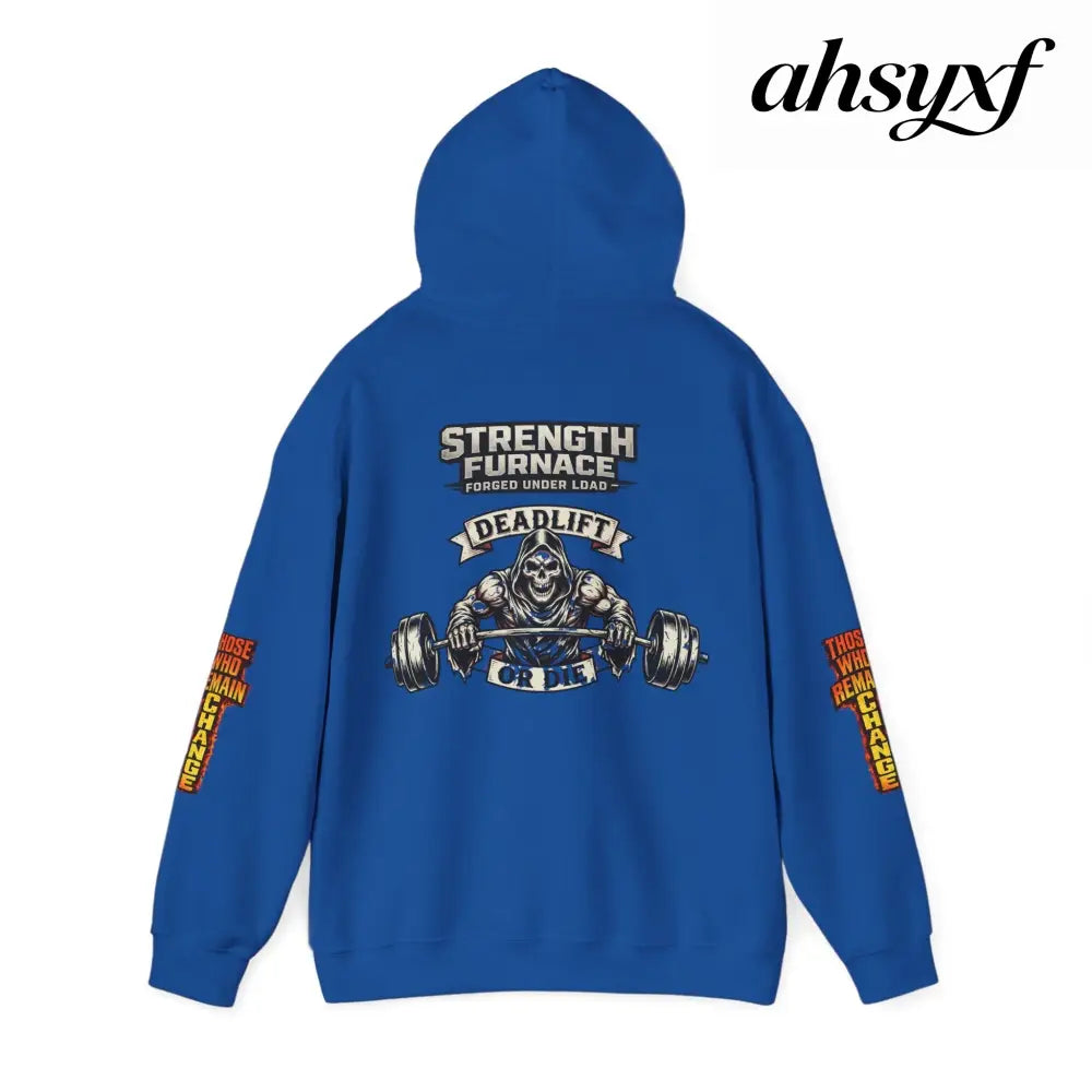 Strength Furnace Deadlift Hoodie, ’Deadlift or Die’ Weightlifting Gym Sweatshirt - Hoodie