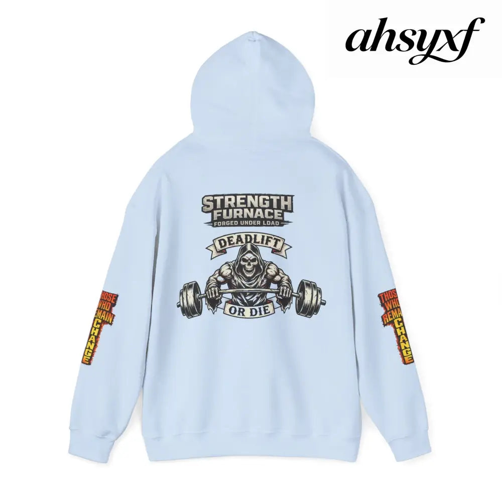 Strength Furnace Deadlift Hoodie, ’Deadlift or Die’ Weightlifting Gym Sweatshirt - Hoodie
