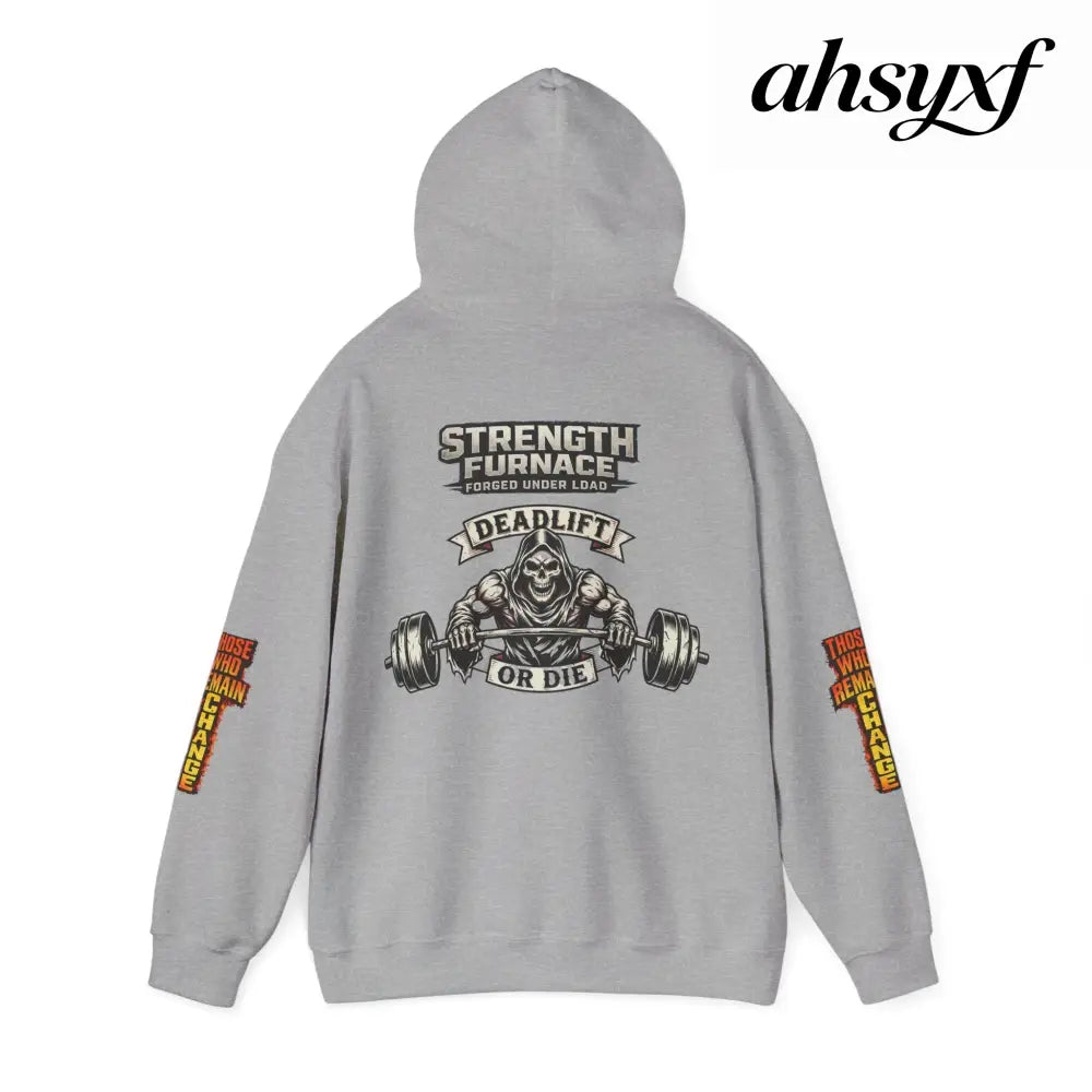 Strength Furnace Deadlift Hoodie, ’Deadlift or Die’ Weightlifting Gym Sweatshirt - Hoodie