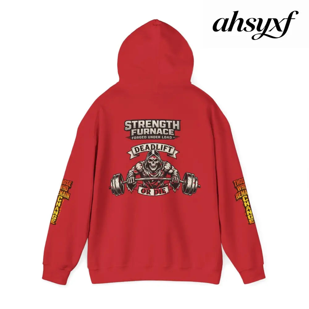 Strength Furnace Deadlift Hoodie, ’Deadlift or Die’ Weightlifting Gym Sweatshirt - Hoodie
