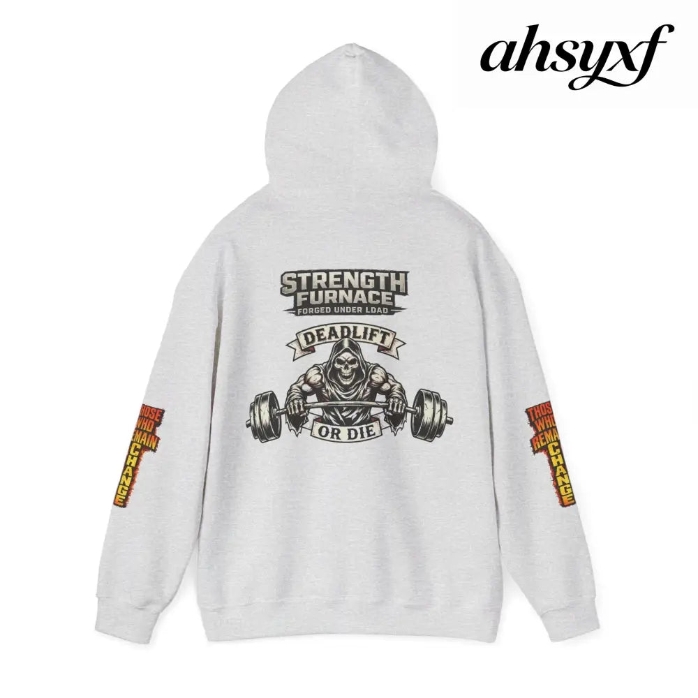 Strength Furnace Deadlift Hoodie, ’Deadlift or Die’ Weightlifting Gym Sweatshirt - Hoodie