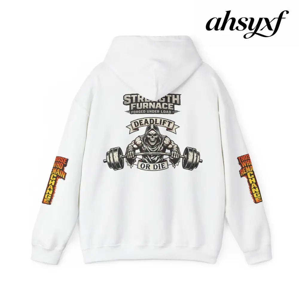 Strength Furnace Deadlift Hoodie, ’Deadlift or Die’ Weightlifting Gym Sweatshirt - Hoodie