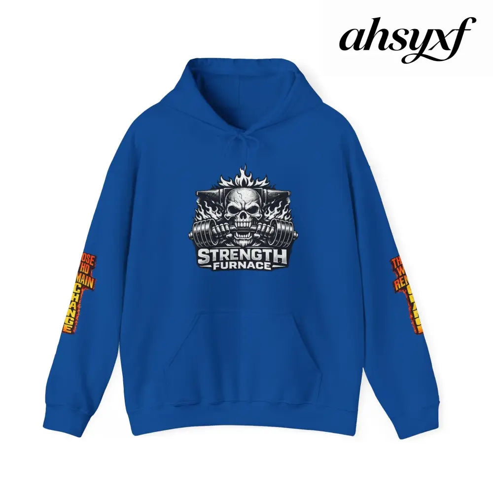 Strength Furnace Deadlift Hoodie, ’Deadlift or Die’ Weightlifting Gym Sweatshirt - Royal / S - Hoodie