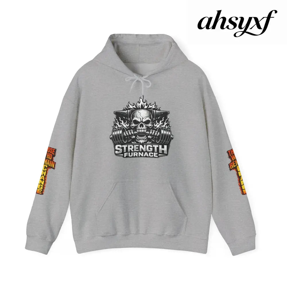 Strength Furnace Deadlift Hoodie, ’Deadlift or Die’ Weightlifting Gym Sweatshirt - Sport Grey / S - Hoodie