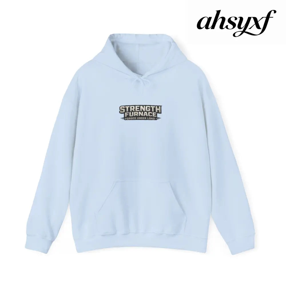 Strength Furnace Hoodie, ’We Lifting Jdog’ Weightlifting Gym Hoodie - S / Light Blue - Hoodie