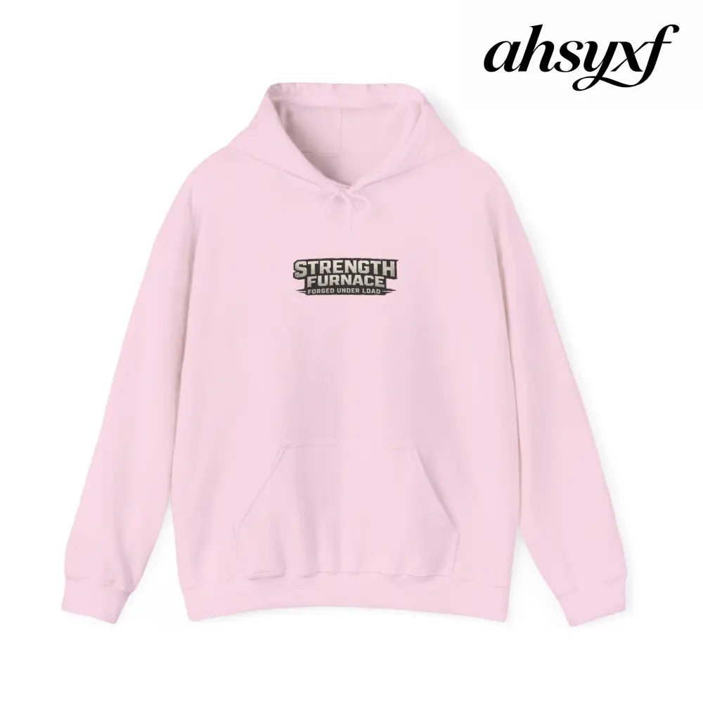 Strength Furnace Hoodie, ’We Lifting Jdog’ Weightlifting Gym Hoodie - S / Light Pink - Hoodie