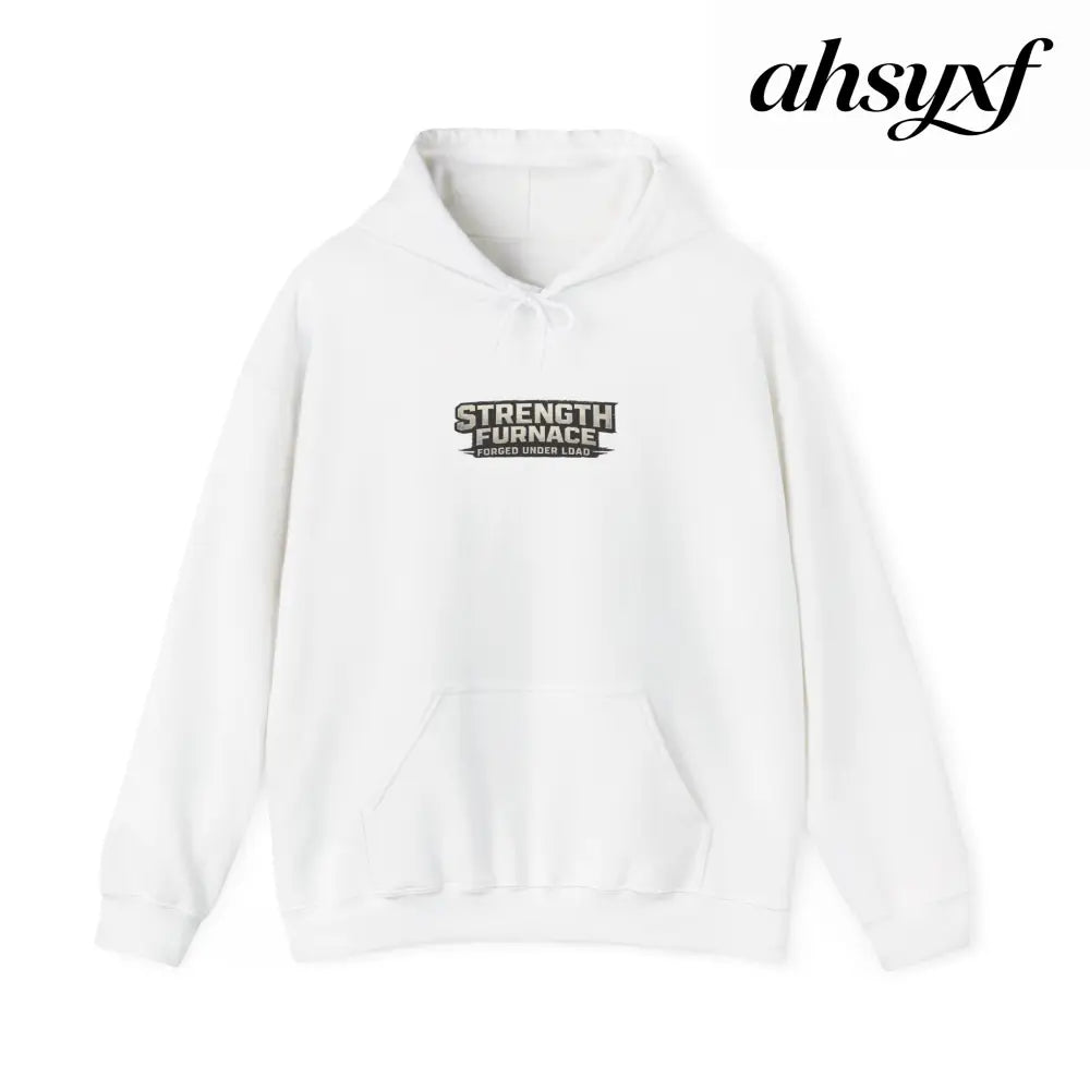 Strength Furnace Hoodie, ’We Lifting Jdog’ Weightlifting Gym Hoodie - S / White - Hoodie