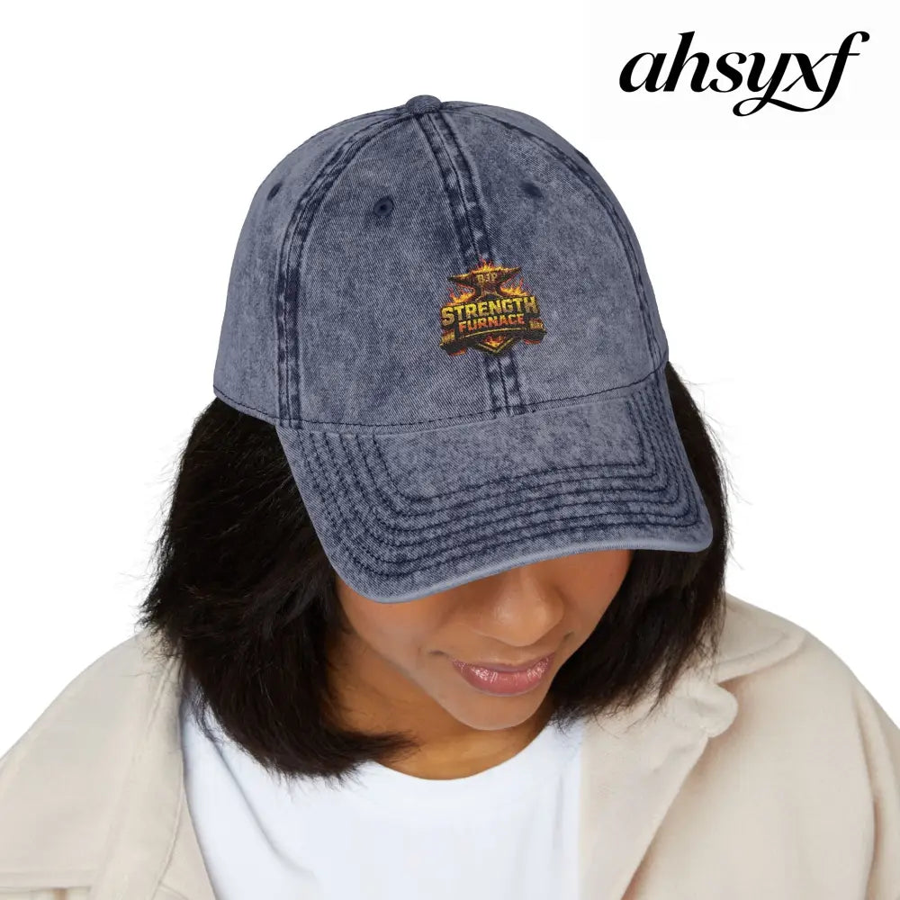 Vintage Embroidered Cap - Hats