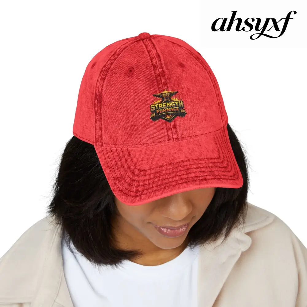Vintage Embroidered Cap - Hats